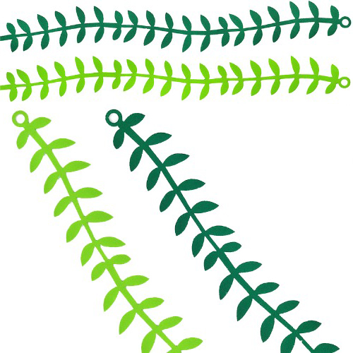 펠트소품 식물 넝쿨줄기 새싹잎 (환경 구성 꾸미기 소품)
